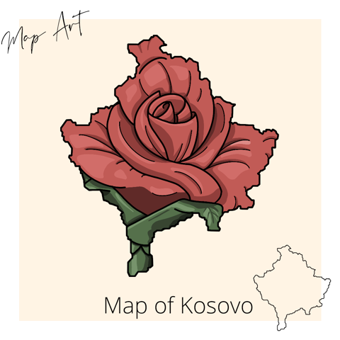A flower in the shape of Kosovo